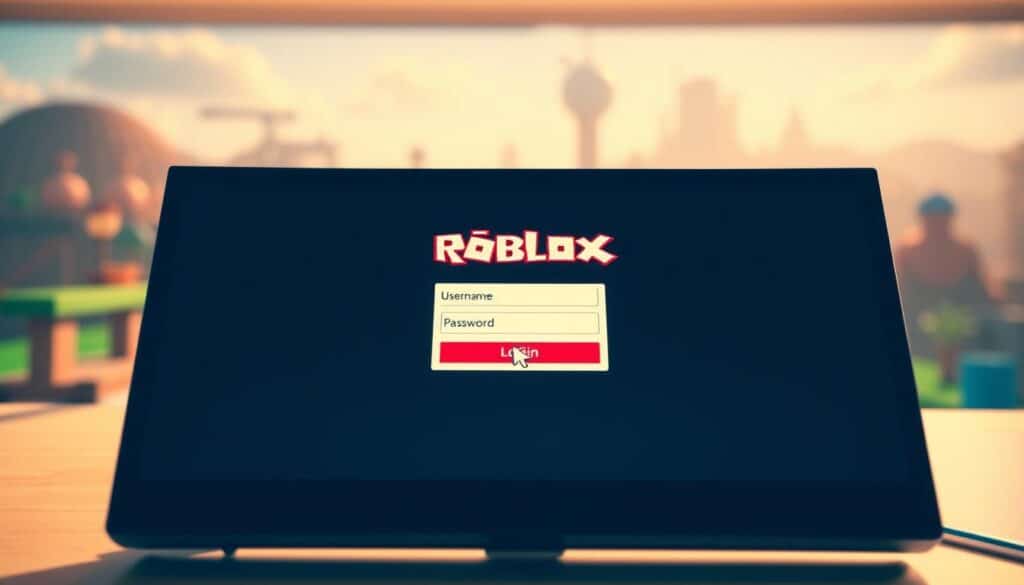 Roblox login process
