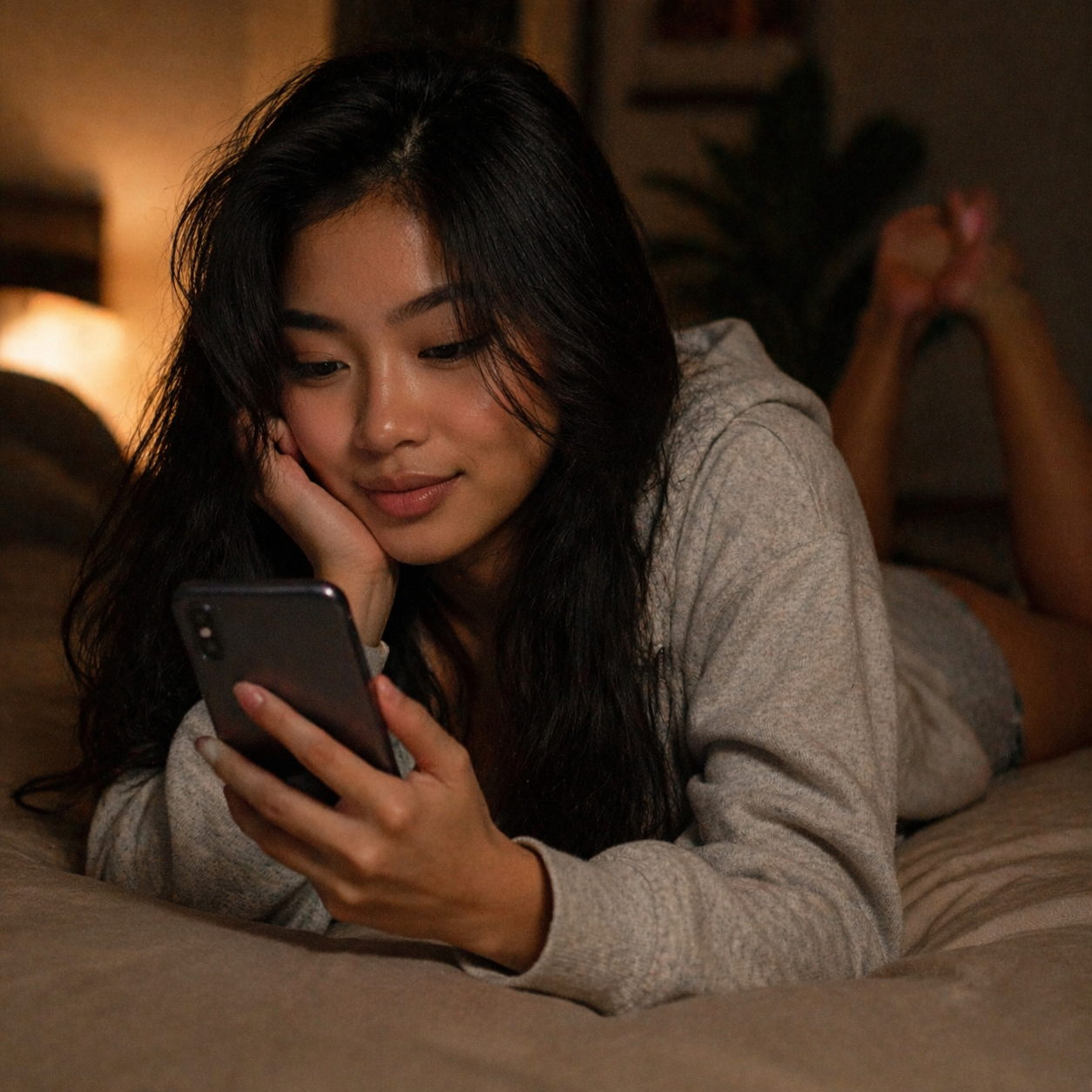 Wait for her message